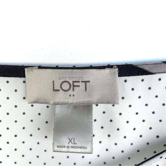 SALE 🛍️ LOFT Bandanna flowy light weight Summer Top -  Womens size XL - Picture 4 of 7